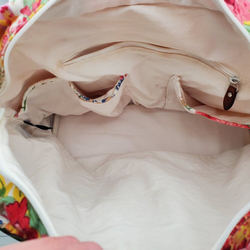 RARE Vintage Ralph Lauren “Melissa on White” Floral Cotton Tote! XL - Picture 4 of 16